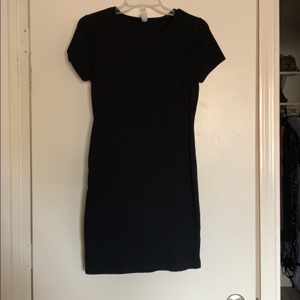 Black t-shirt dress